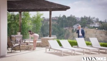 Hot brunette Nadia Nitro serves new cock.